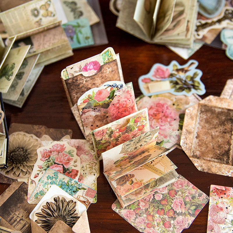 30 Pcs Vintage Junk Journal Supplies Kit XZSD