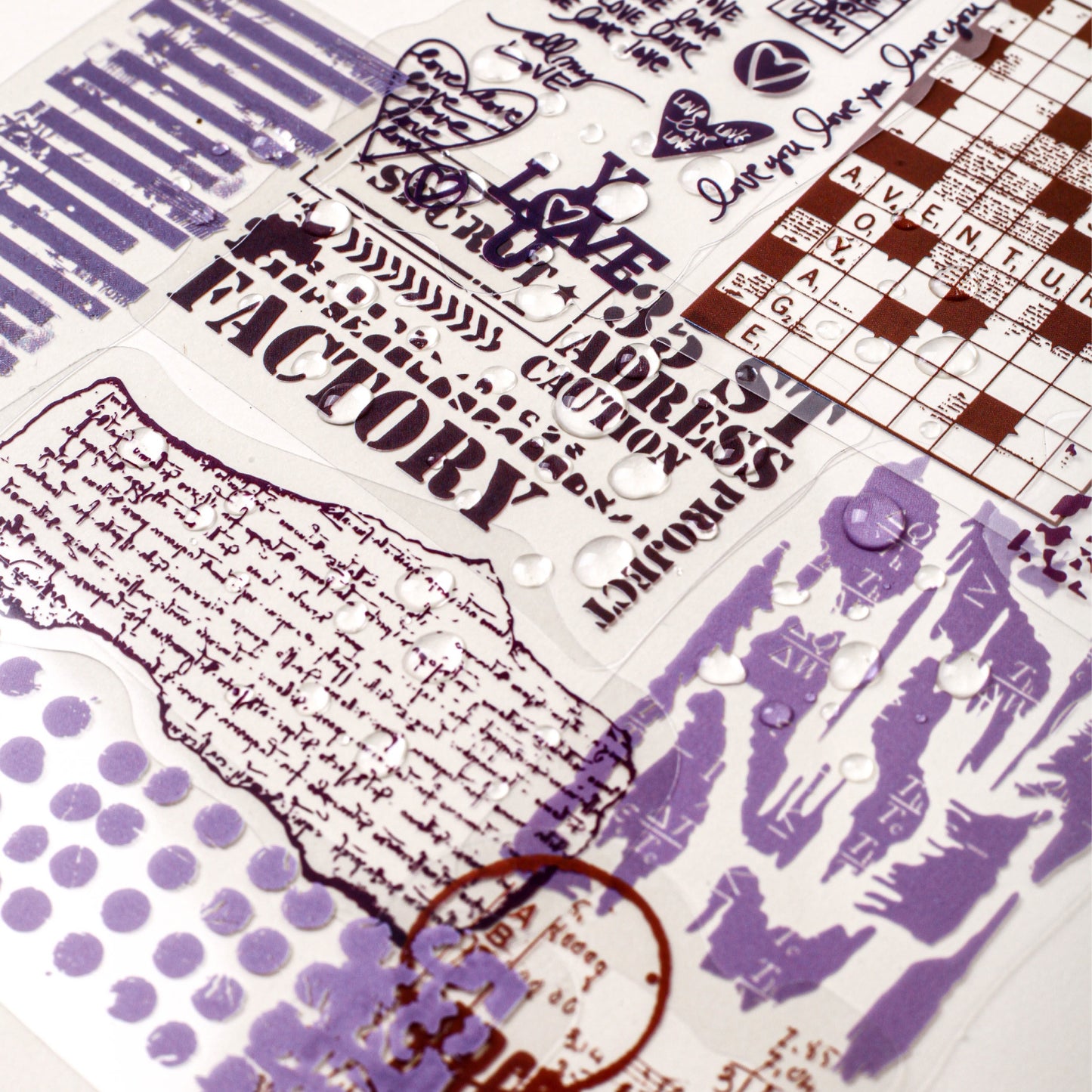 15 Pcs Vintage PET Stickers BGBC