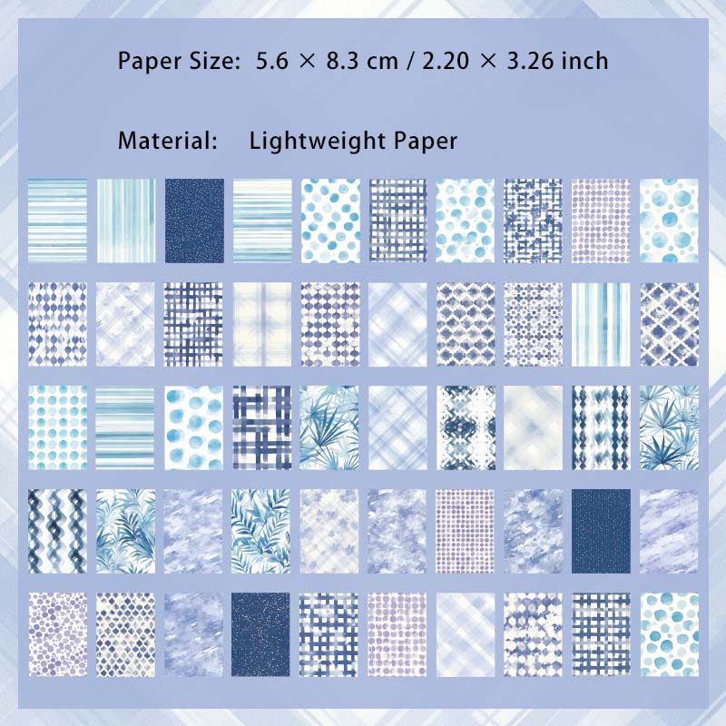 50 Pcs Basic Floral Journal Paper QXSX