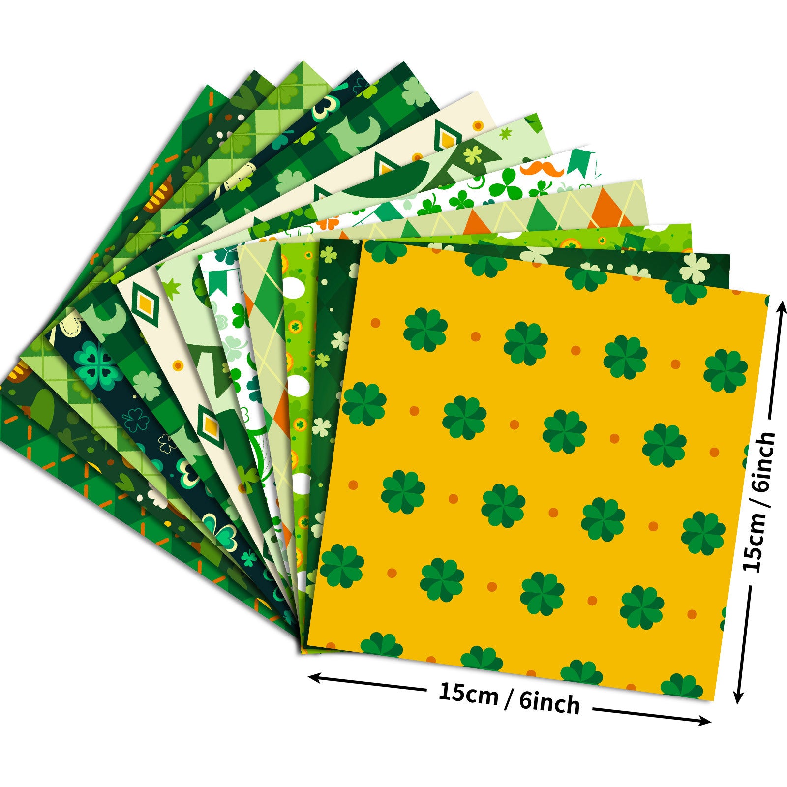 6 inch St. Patrick's Day Scrapbook Paper Pad PA755