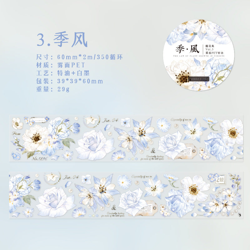 1 Roll Flowers PET Tape XHJX