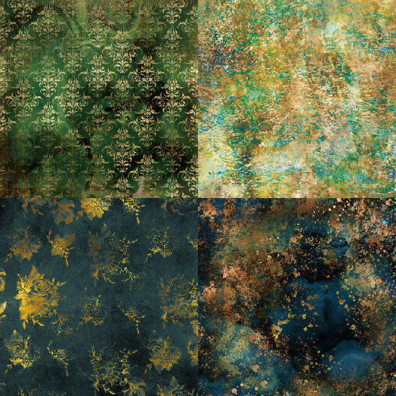 6 inch Gothic Damask Scrapbook Paper Pad SKP004