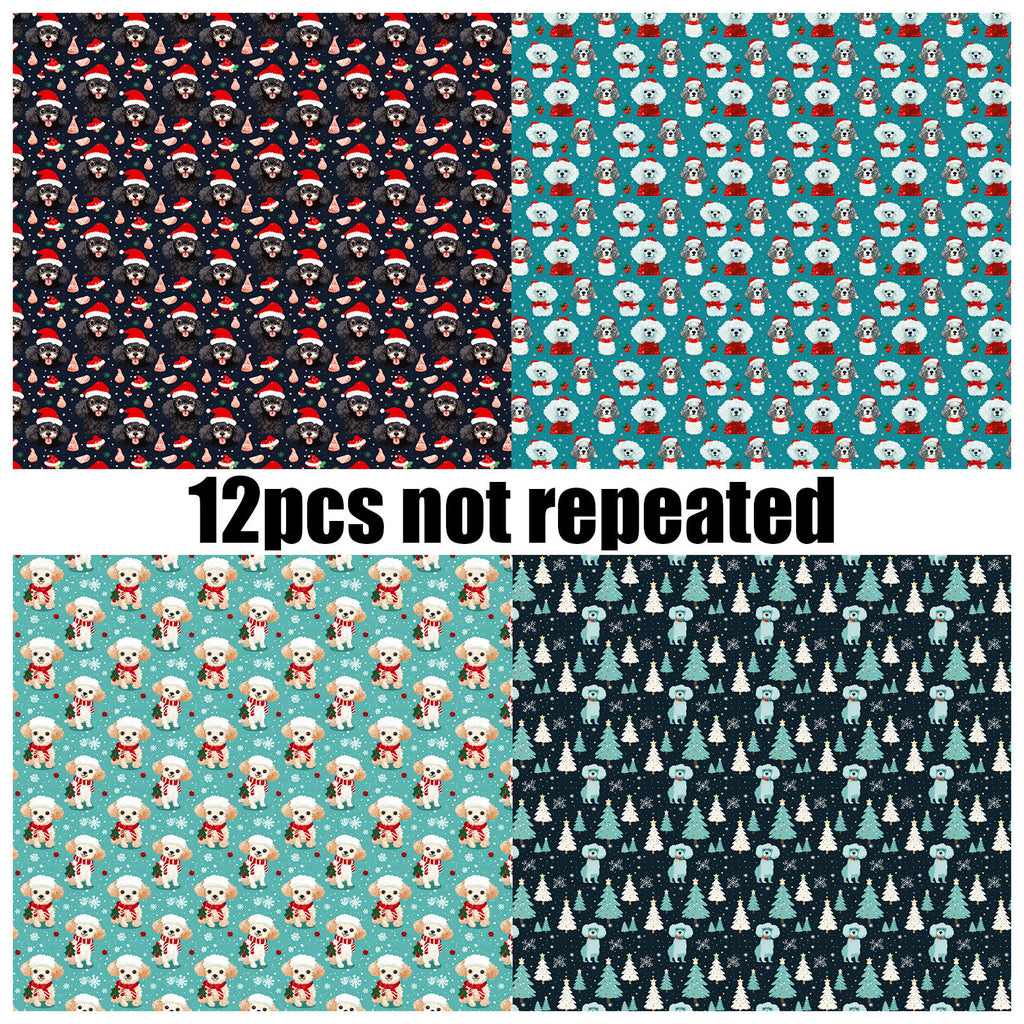 6 inch Christmas Puppy Scrapbook Paper Pad PA346