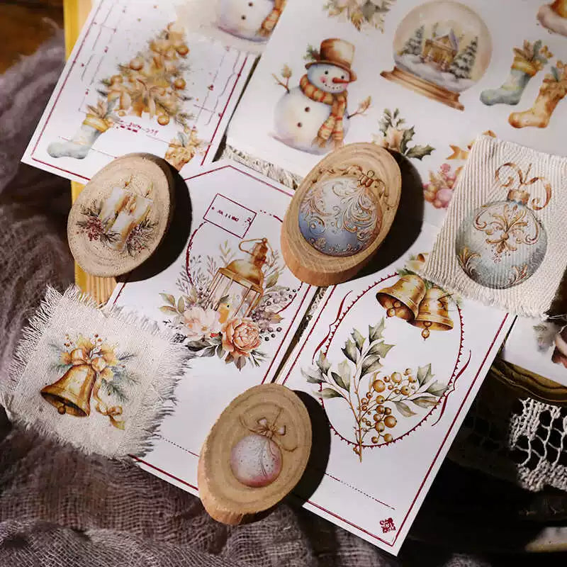 2 Sheets Rub on Stickers -  Jingle Bell