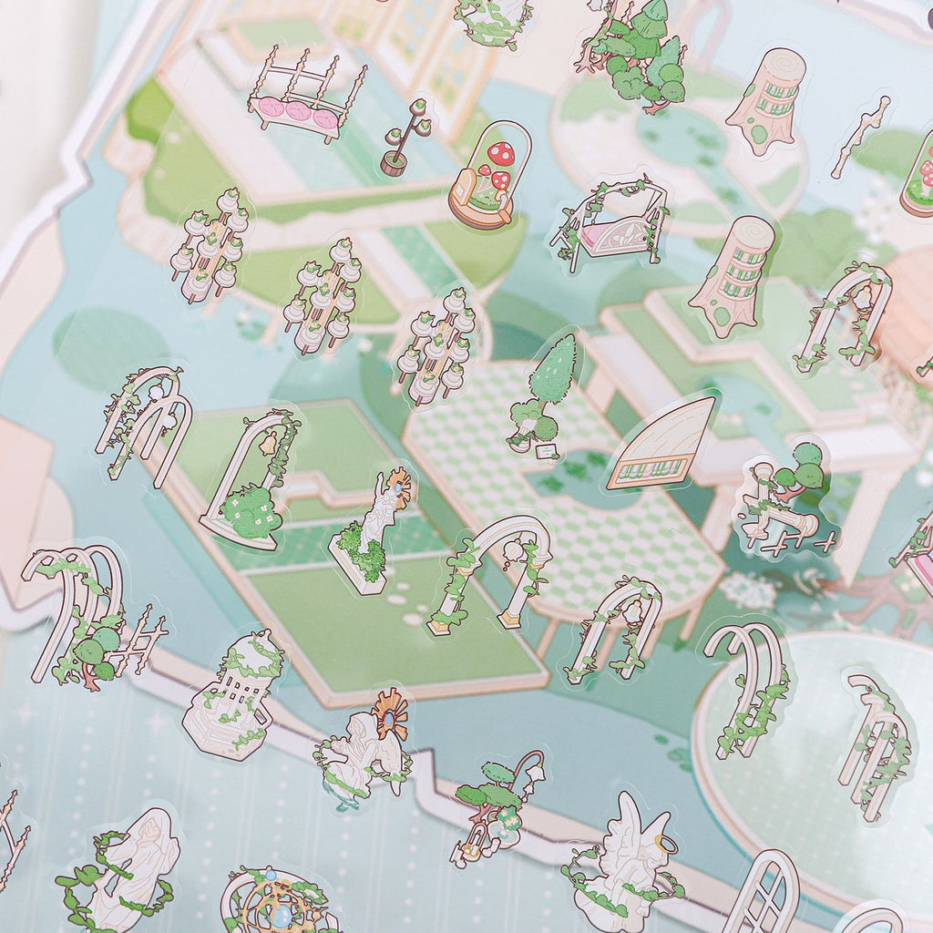 3D Amusement Park Scene Diy Stickers Kit HJMY