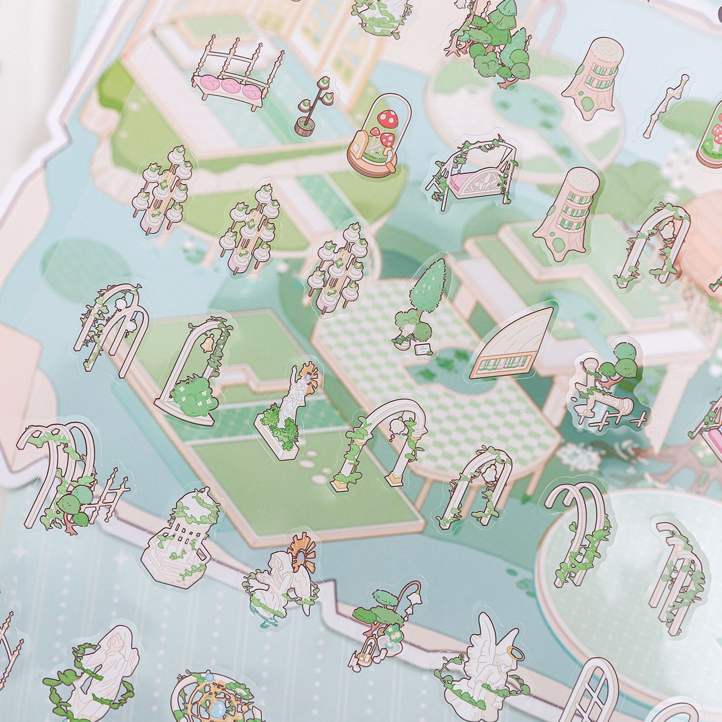 3D Amusement Park Scene Diy Stickers Kit HJMY