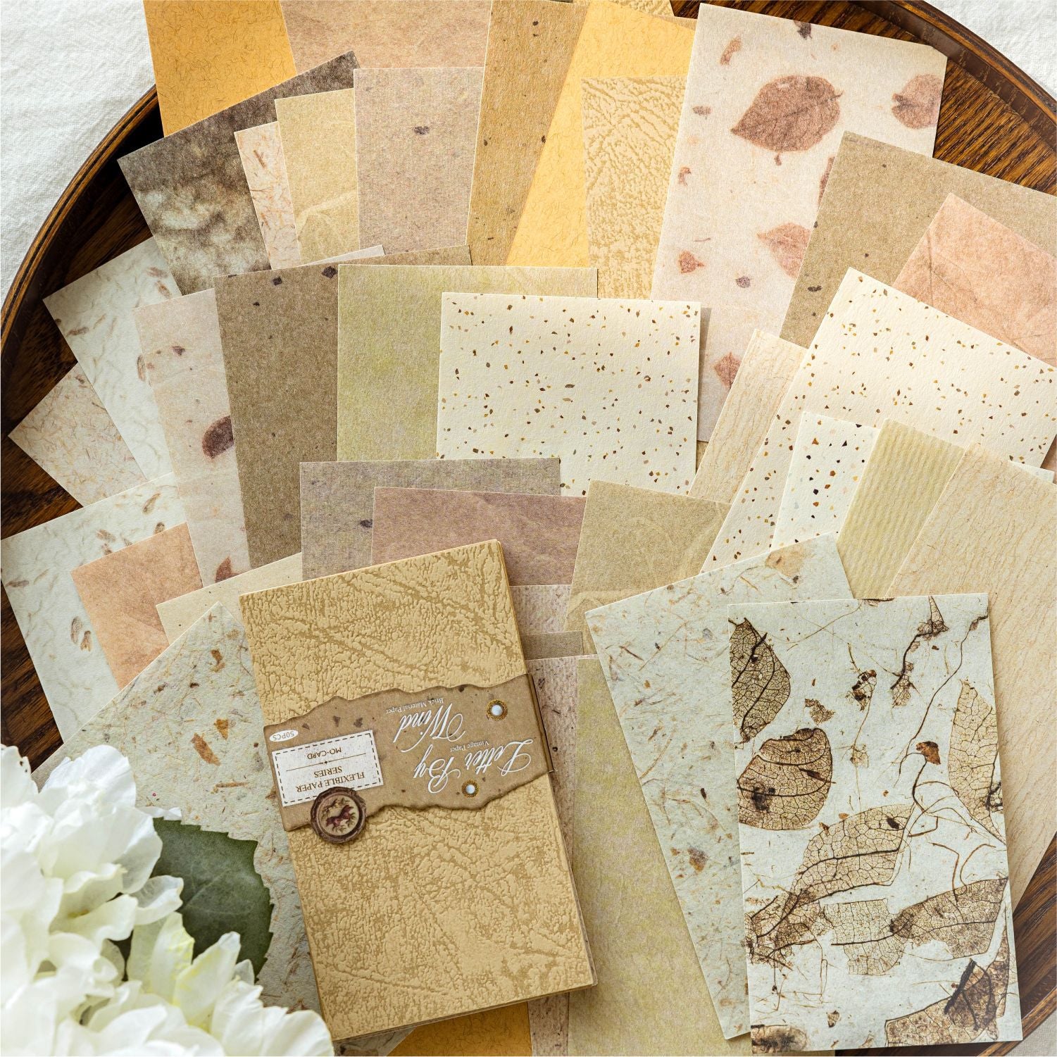 50 Pcs Vintage Basic Scrabook Paper ZJWR