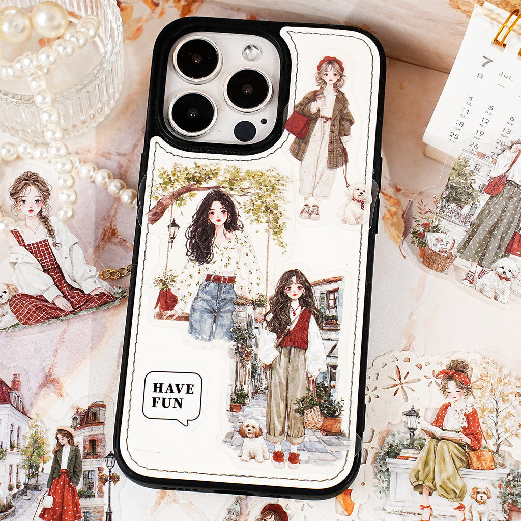 20 Pcs Girl Lifestyle PET Stickers SNCA