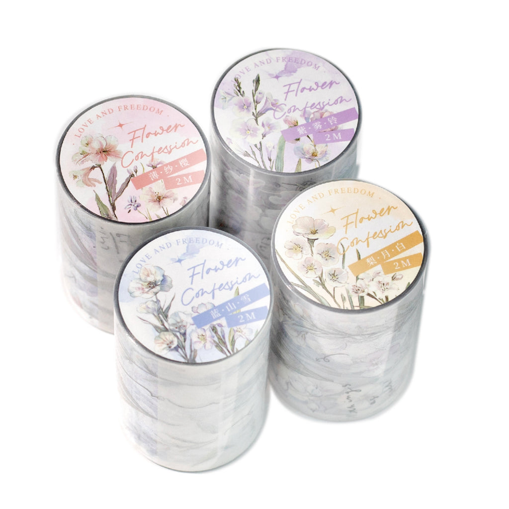 1 Roll Shell Light Flower PET Tape YHSC