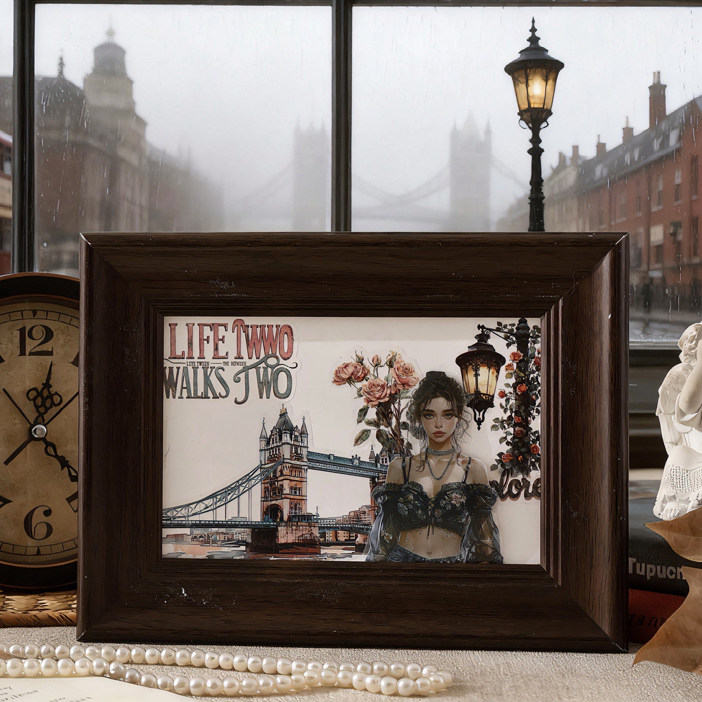 20 Sheets Girl Lifestyle Stickers Book MYXF