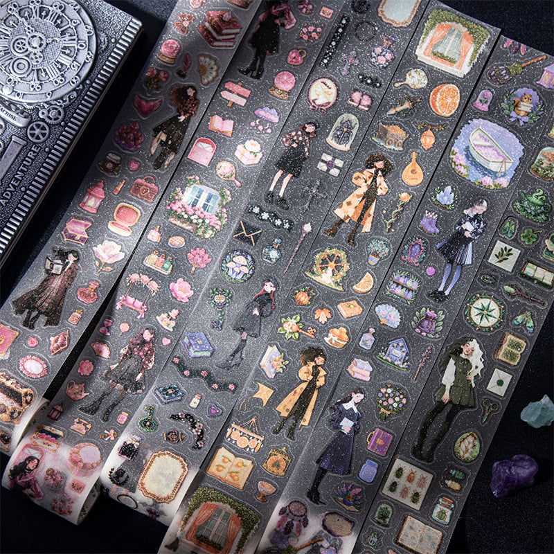 1 Roll Magic Girl PET Stickers Tape MFZY