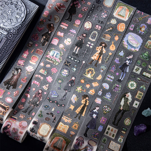 1 Roll Magic Girl PET Stickers Tape MFZY