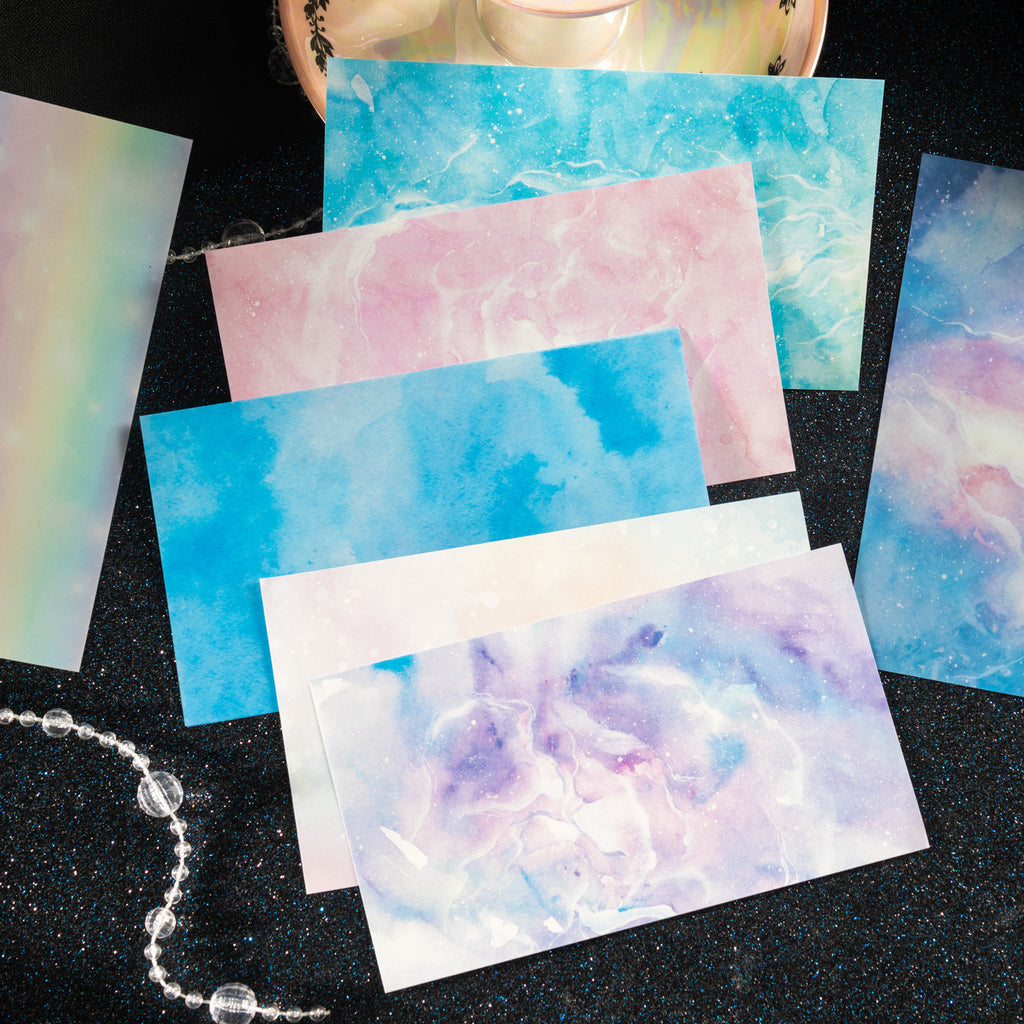20 Sheets Cloud Scrapbook Paper and PET Stickers CCXH