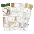 100 Pcs Vintage European Frame & Script Label Paper Pack