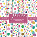 6 inch Polka Dots Scrapbook Paper Pad SKP610