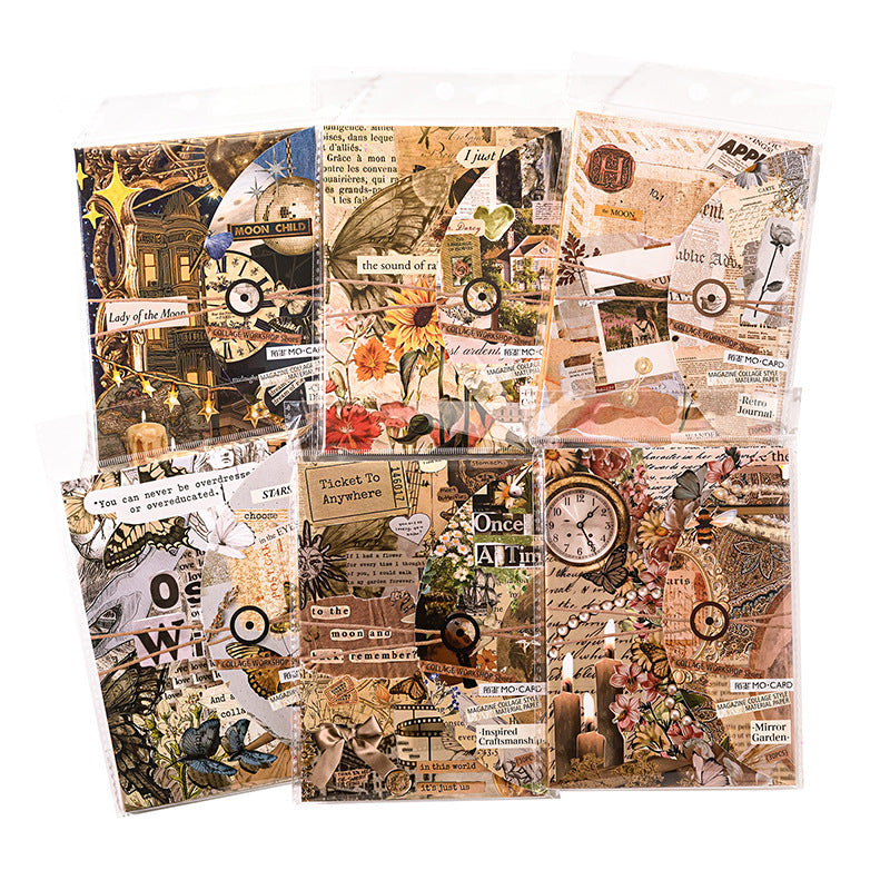 30 Sheets Vintage Collage Journal Paper PTGF