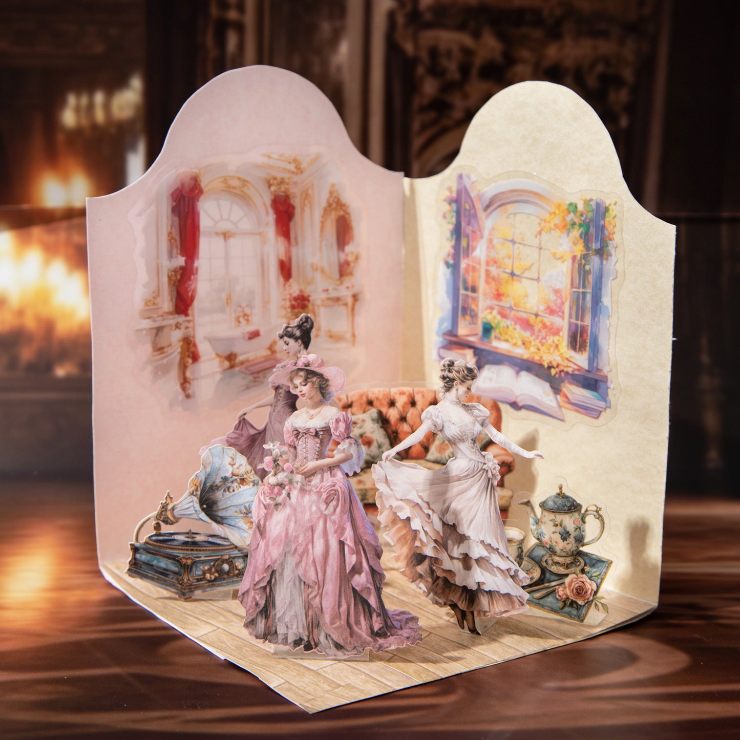 15 Pcs Vintage Party Lady Stickers NJYC