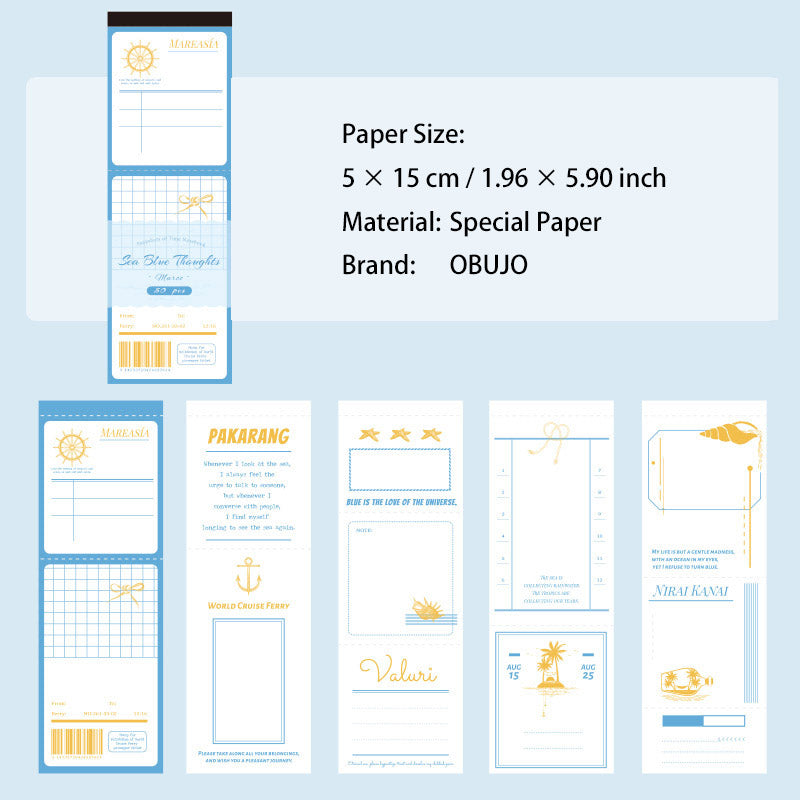 50 Pcs Creative Noteapd Paper SGJY