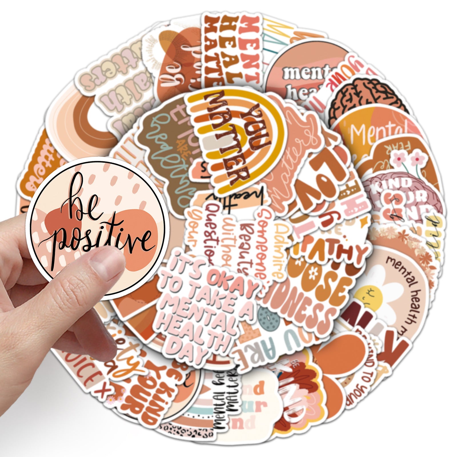 50PCS Boho Waterproof Vinyl Stickers BHO10