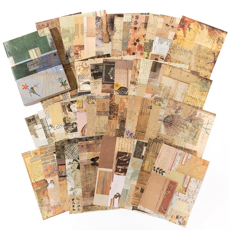 100 Pcs Vintage Aesthetic Journal Paper VAP03