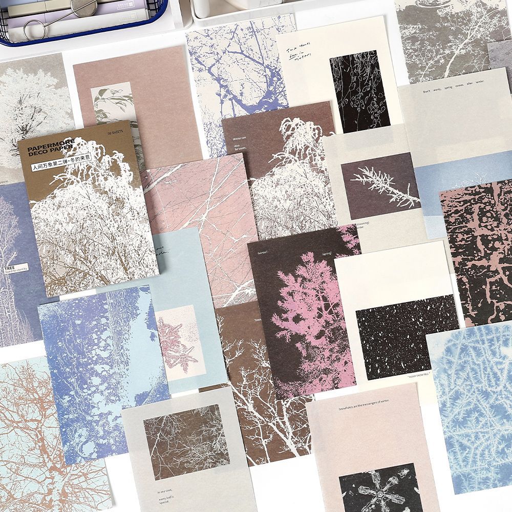 50 Pcs Creative Scrapbook Paper RJWH