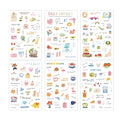 6 Pcs Everyday Journal PET Stickers - Daily Happiness