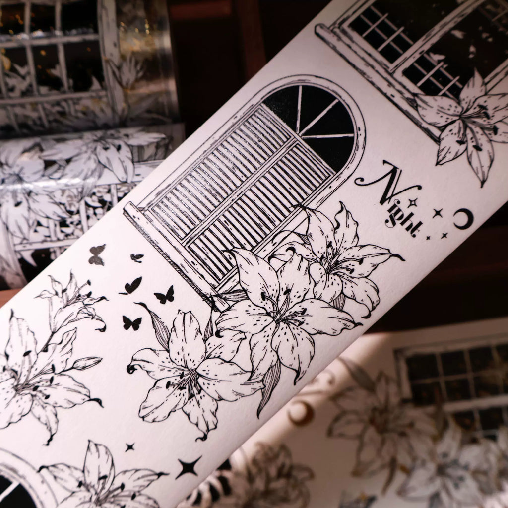 Floral Decorative Tape Rolls- Lily Lattice