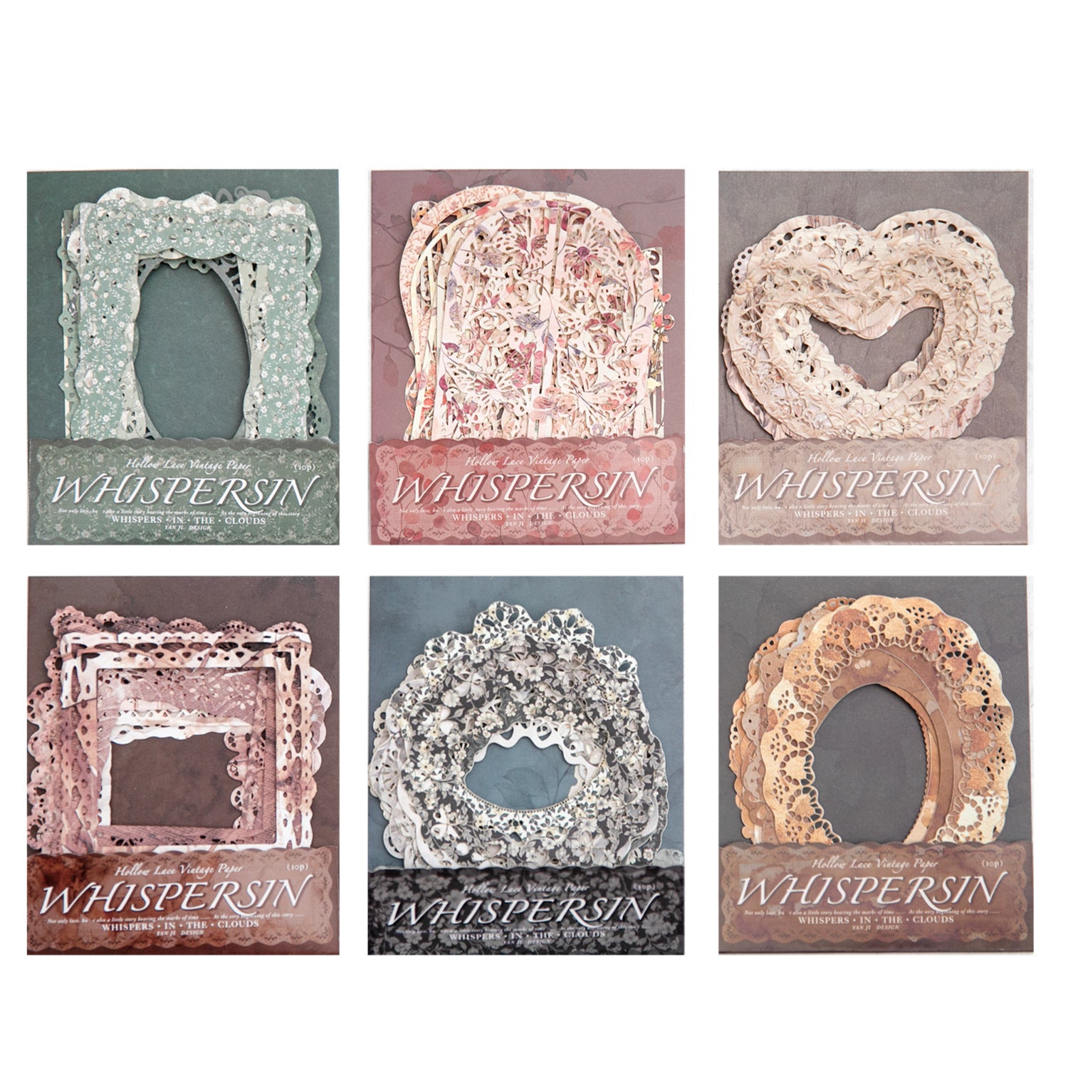 10 Pcs Hollow Cutout Frame Paper YDDY