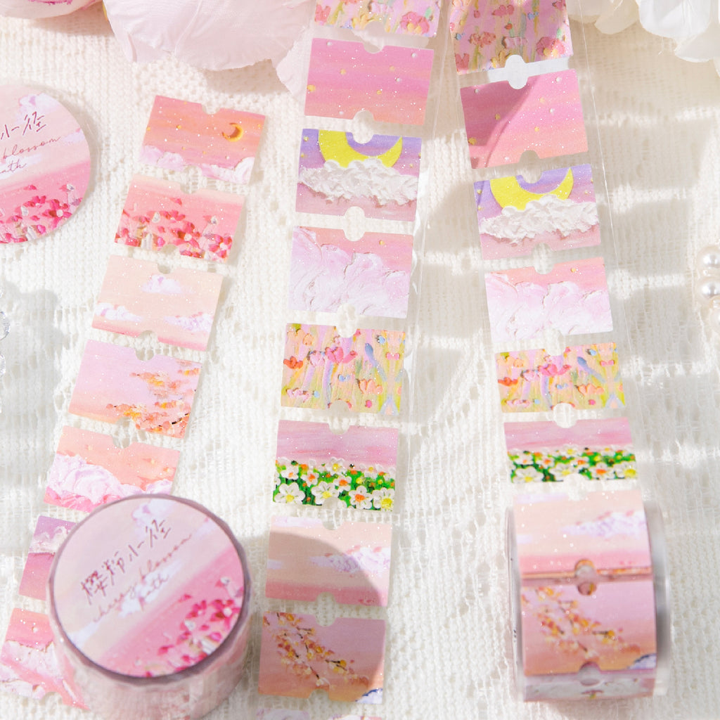 1 Roll Natural Landscape Stickers Tape BJYJ