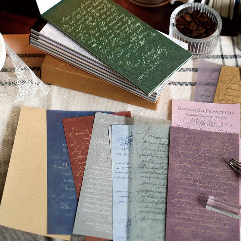 30 Pcs Vintage Scrapbook Paper WRDB