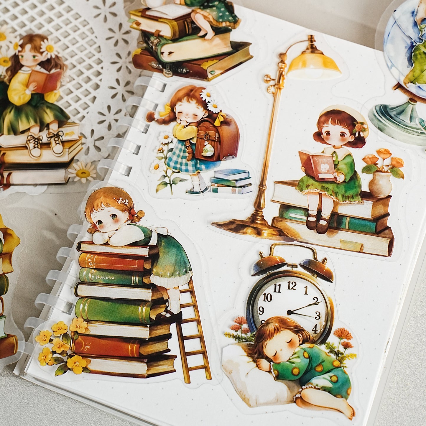 10 Pcs Fantasy Kids PET Stickers MNQYJ