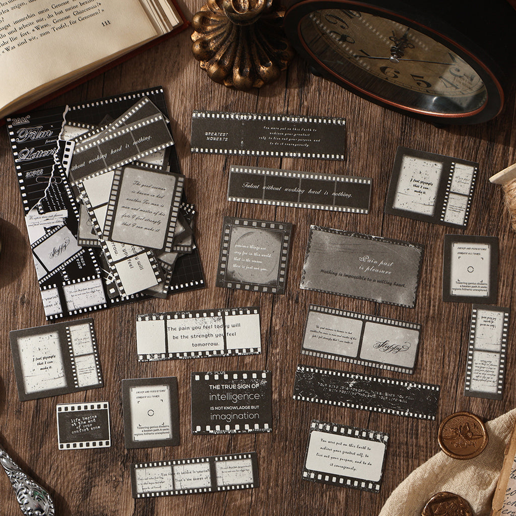 20 Pcs Vintage Letter Stickers HYXJ