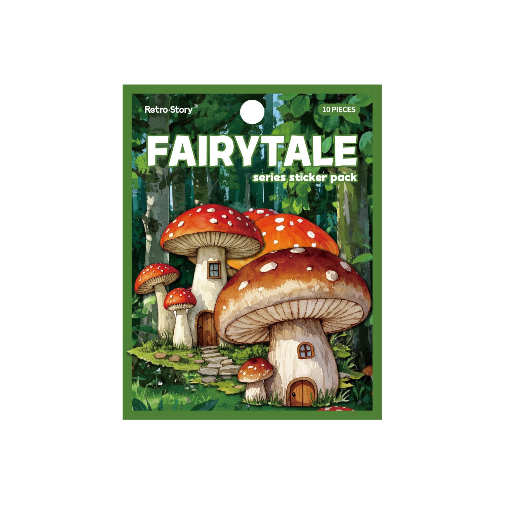 10 Pcs Fairy House Stickers THWXL