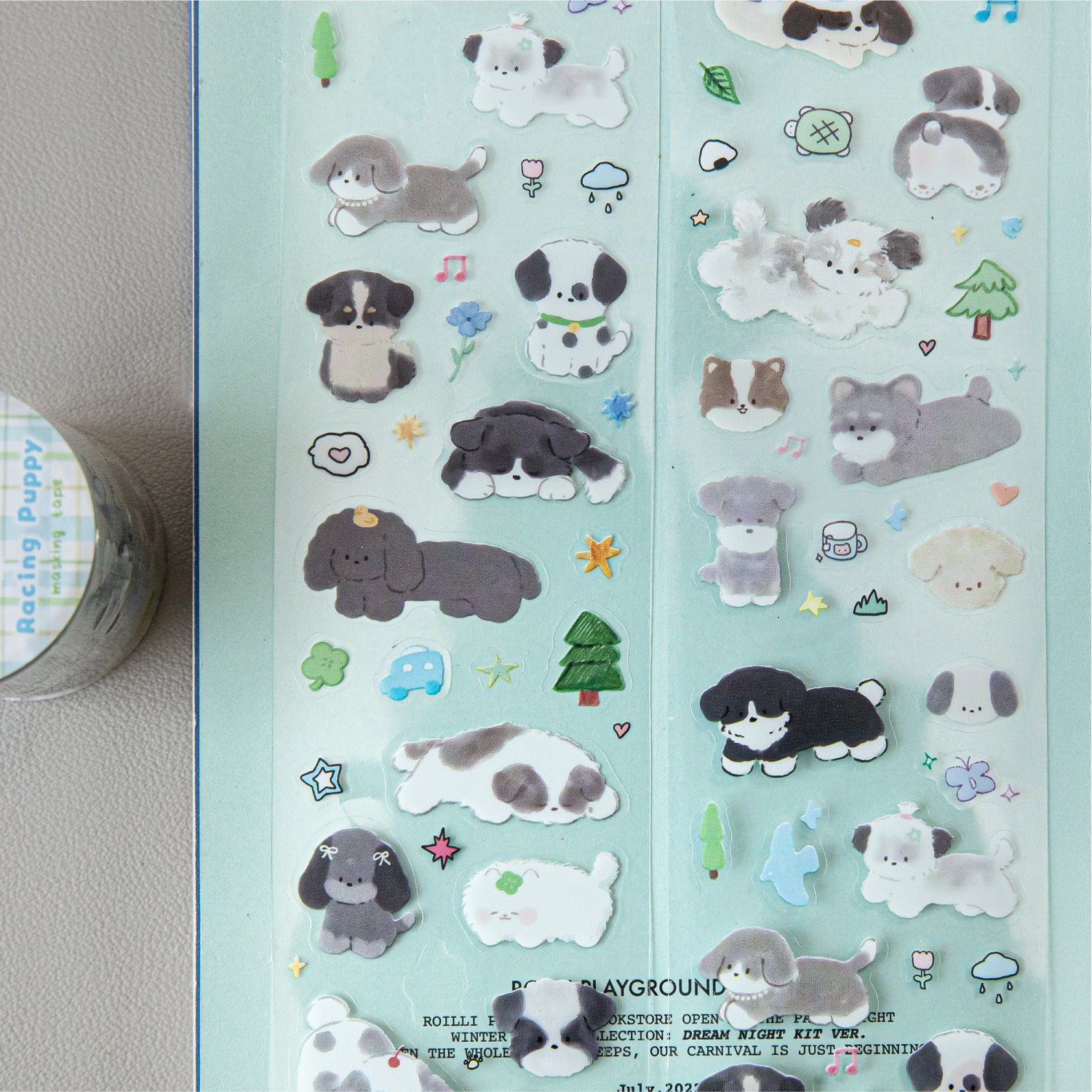 1 Roll Kawaii Cat PET Stickers Tape XMXG