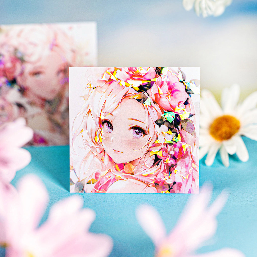10 Pcs Cartoon Girl PET Stickers HZYD