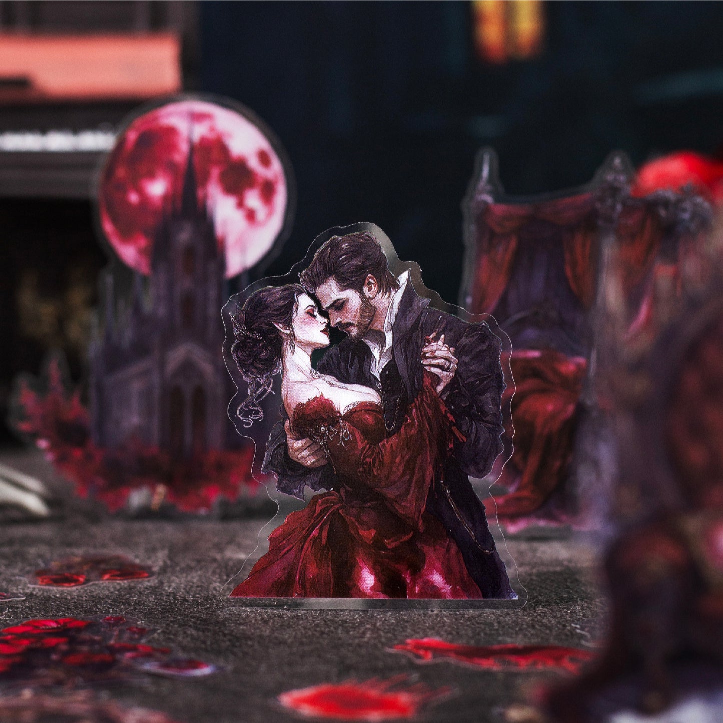 30 Pcs Dark Gothic PET Stickers YSJL