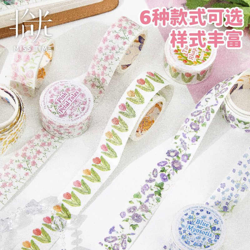 1 Roll Abstract Flowers Washi Tape HYJX