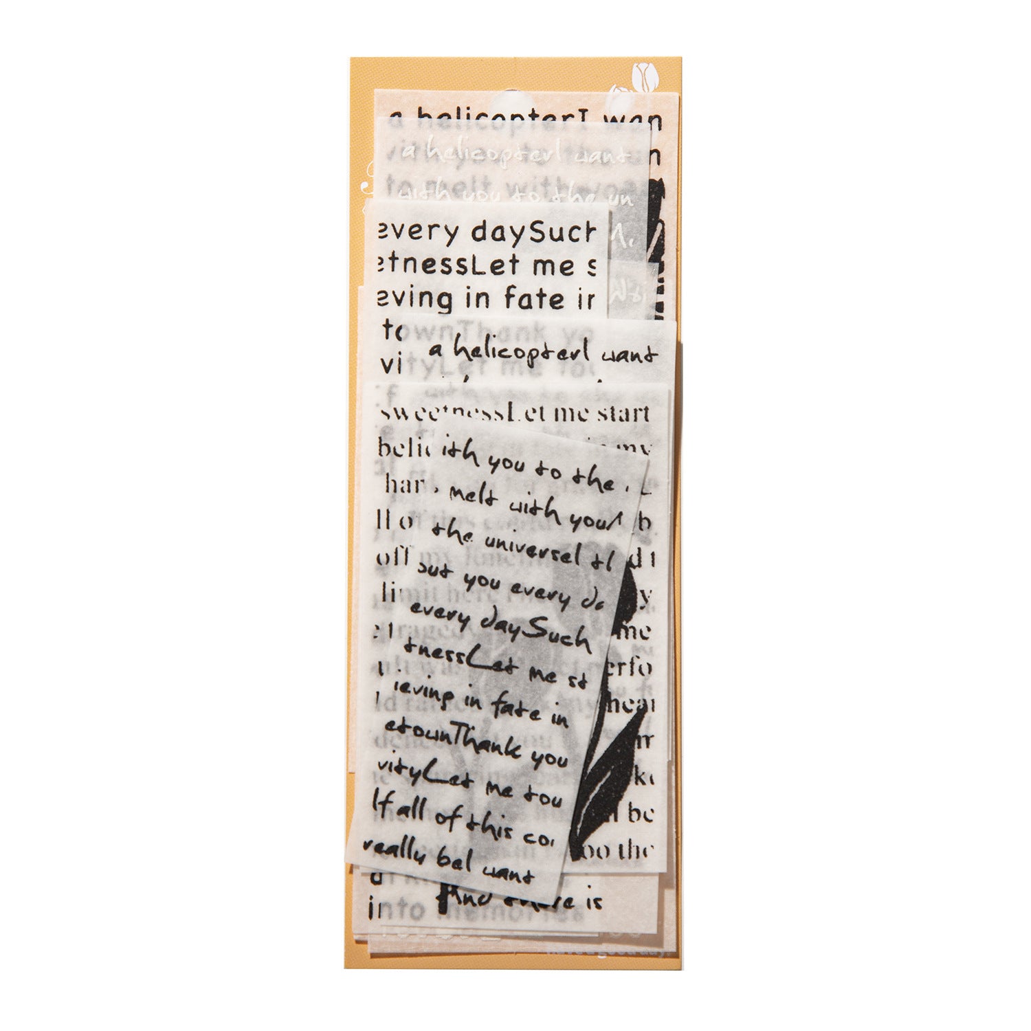 10 Pcs Sentence Poem 3D Washi Stickers WZSP