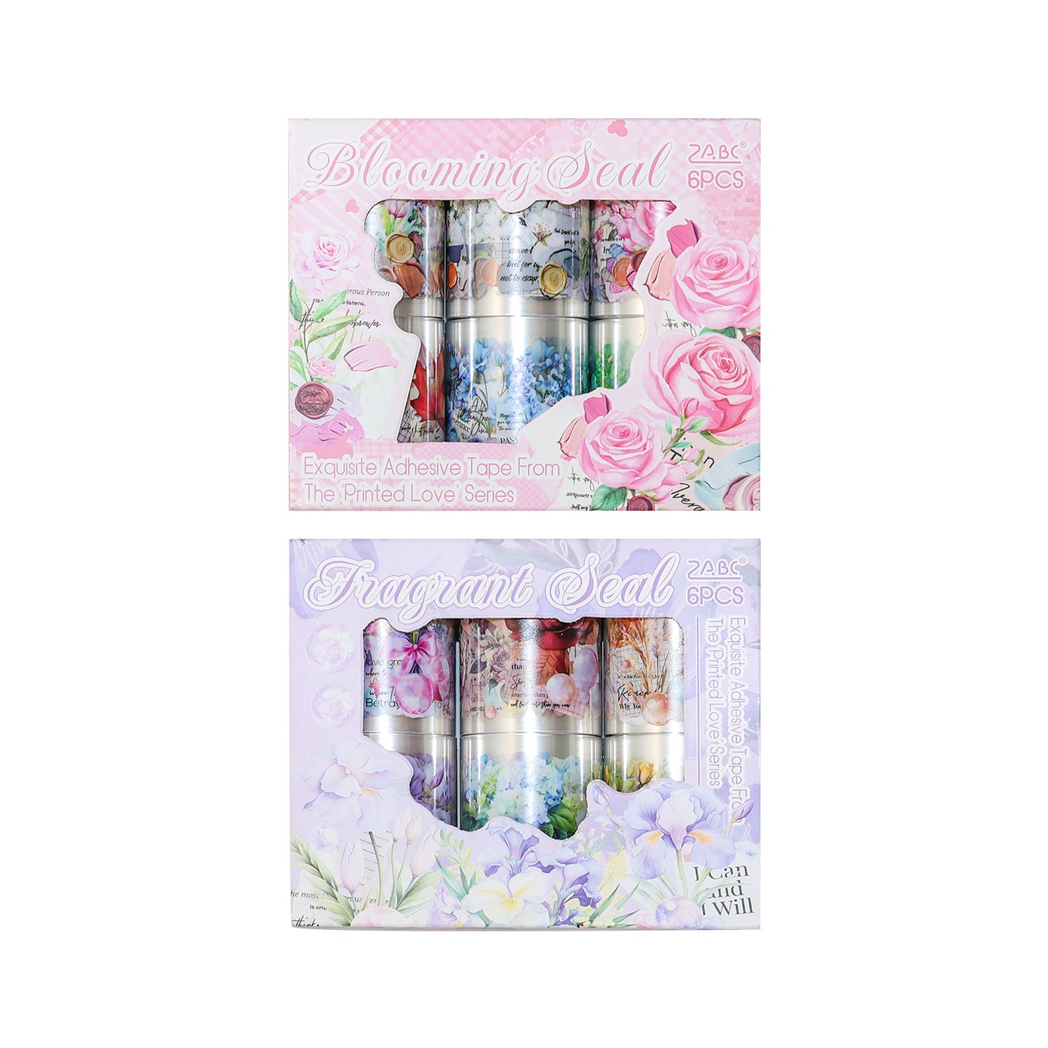 6 Rolls Flower PET Stickers Tape YHQS