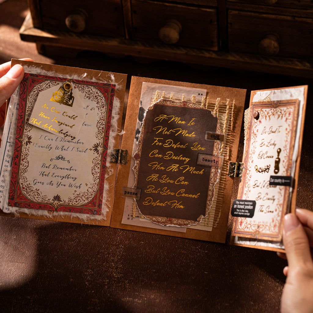 10 Pcs Vintage Literature Themed Journal Paper ZSJSP