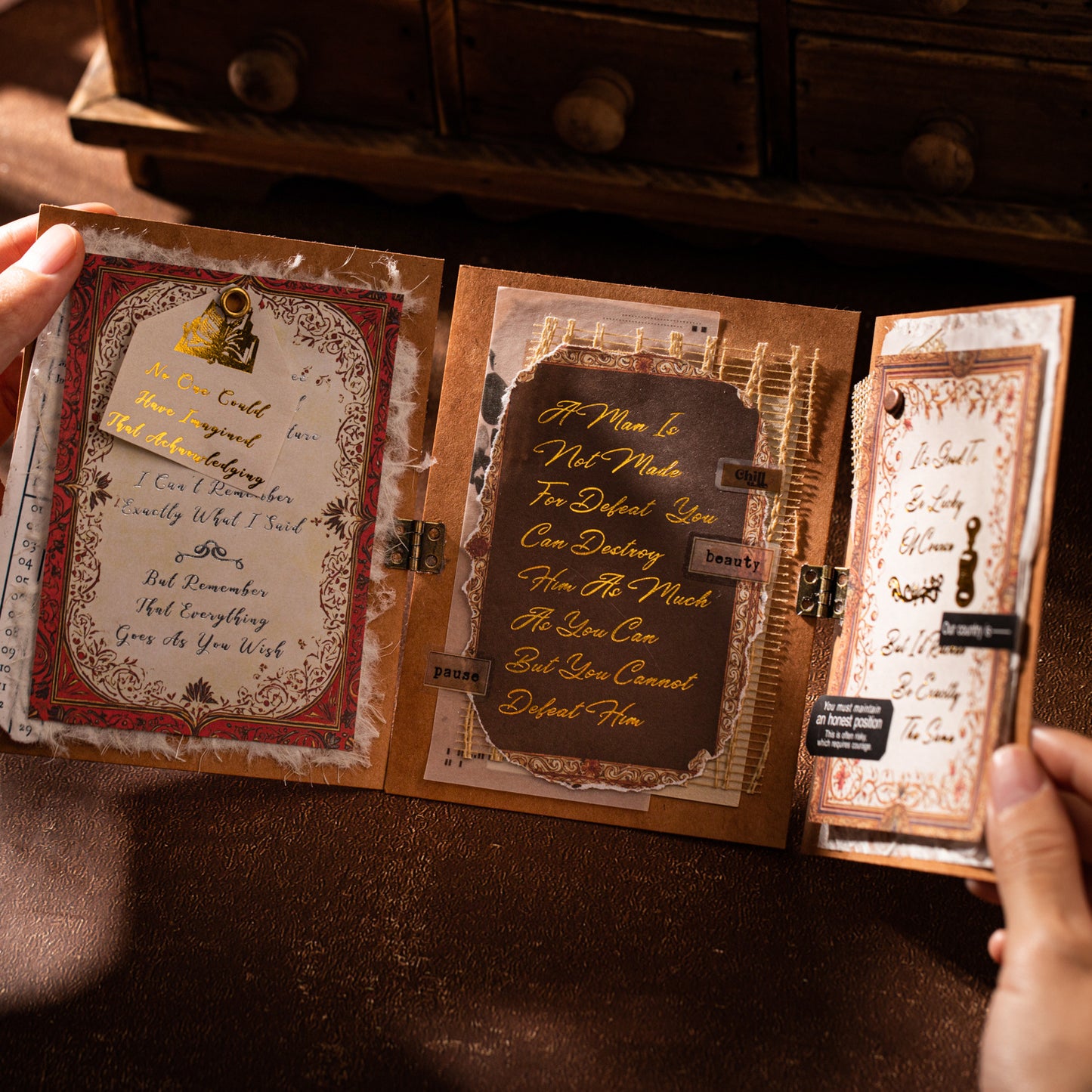 10 Pcs Vintage Literature Themed Journal Paper ZSJSP