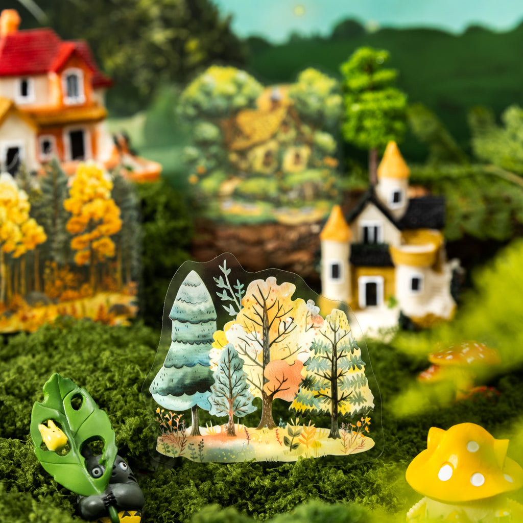 20 Pcs Fairy Tale Town Theme PET Stickers THZX