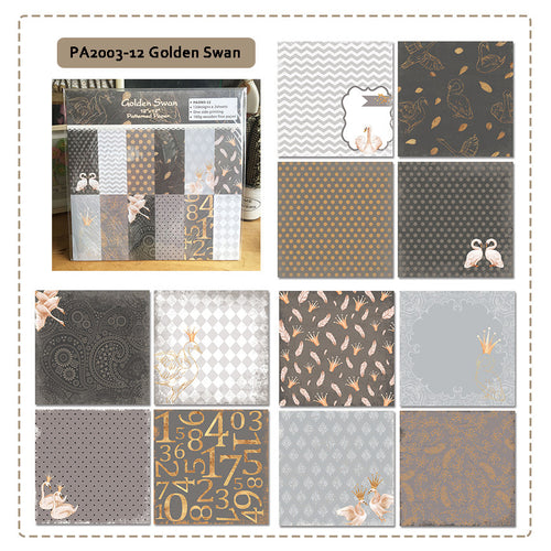 12 inch Scrapbook Paper Pad JYY003