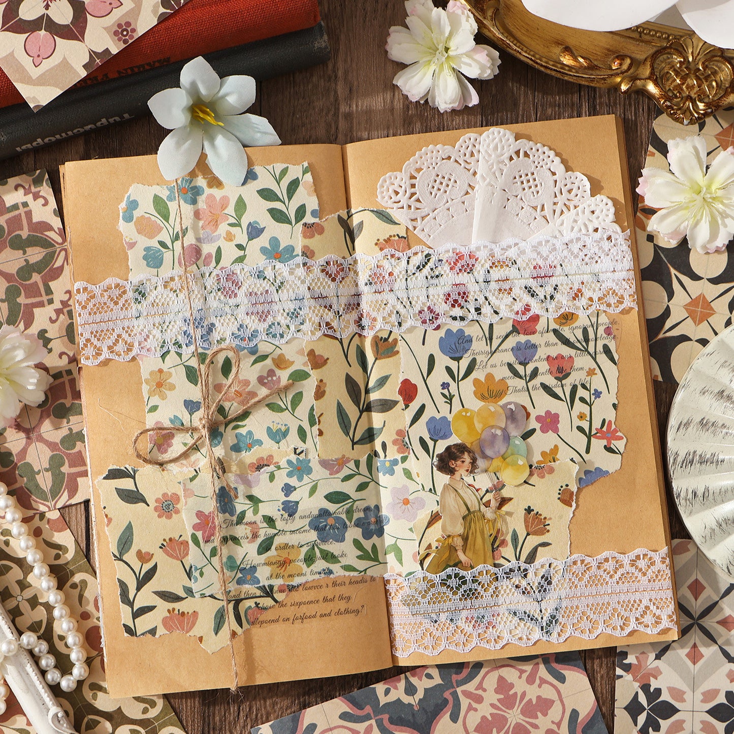 30 Sheets Botanical Journal Paper Pad NXSG