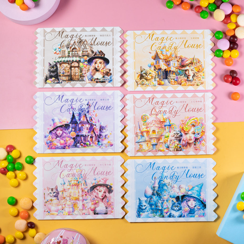 10 Pcs Candy House PET Stickers MFTGW