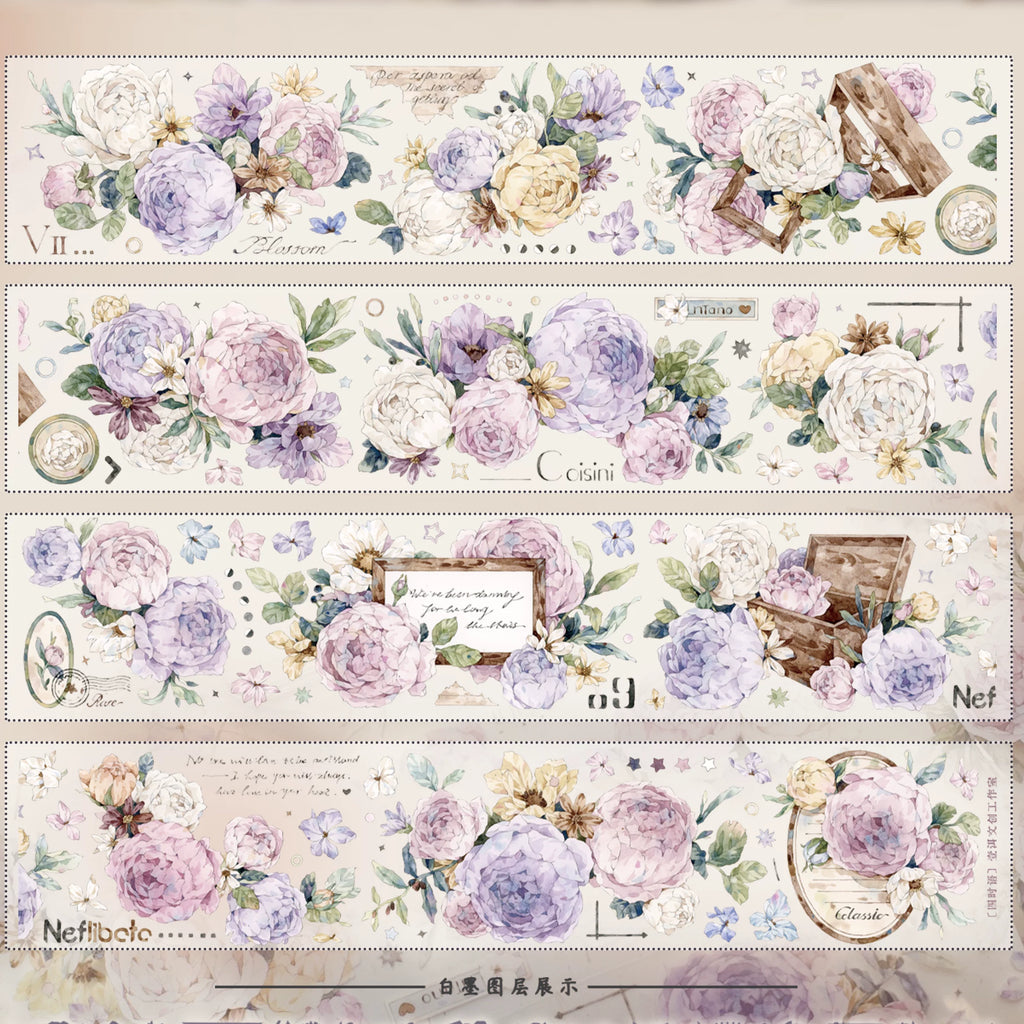 Floral  Decorative Tape Rolls- Seasons' Whispers