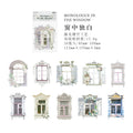 10 Pcs Creative Windows Collage Stickers HJCT