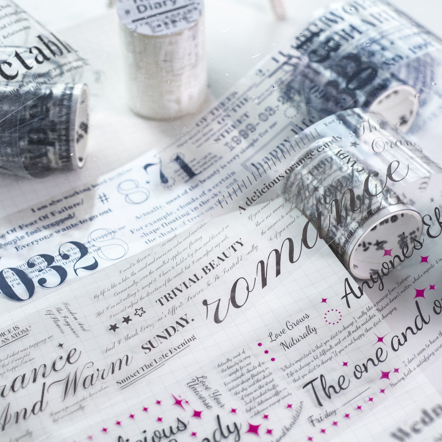 1 Roll Word Quote PET Tape XYRJ