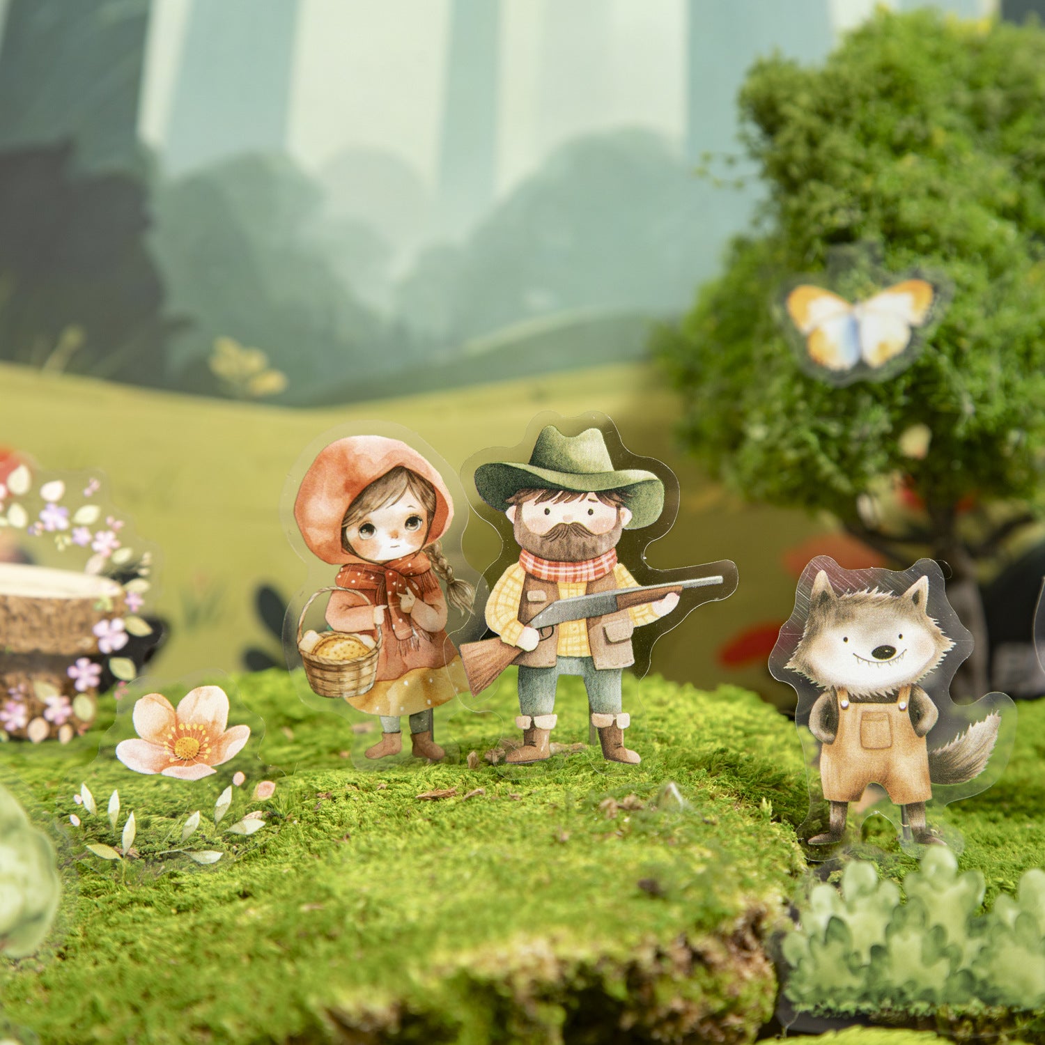15 Pcs Fairy Story PET Stickers XHMGS