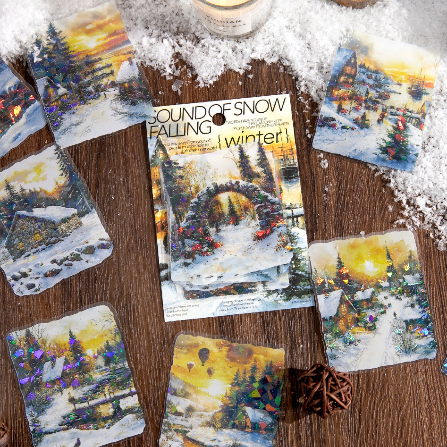 10 Pcs Snow ?Scenery? PET Stickers XLXSY